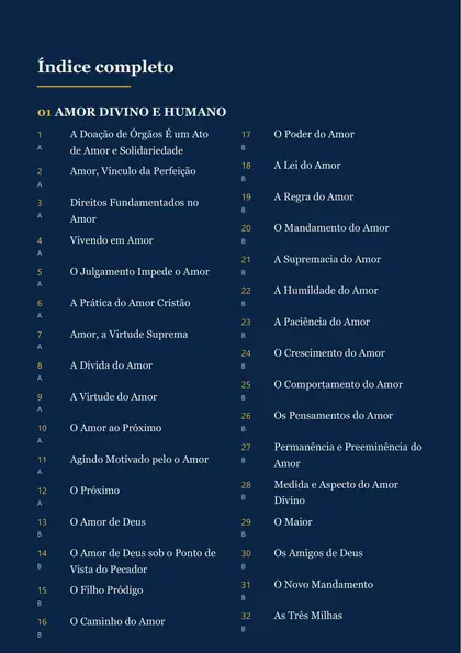 Índice completo